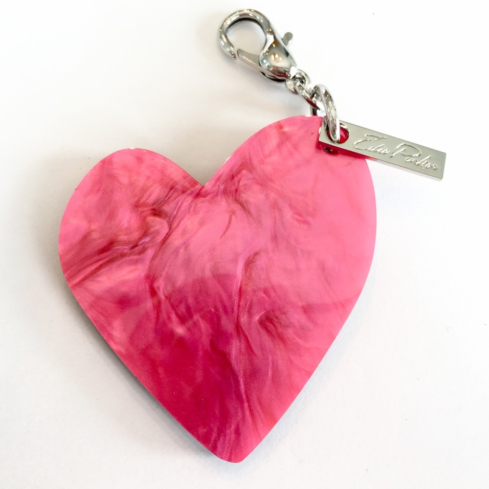 NWOT Edie Parker Heart Bag Charm/Keychain